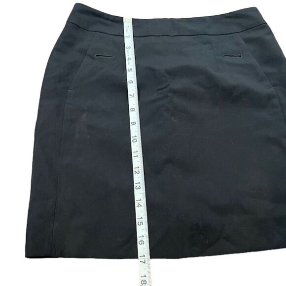 Reiss Pencil Mini Skirt Black Pockets Lined Size 8 - Picture 4 of 9